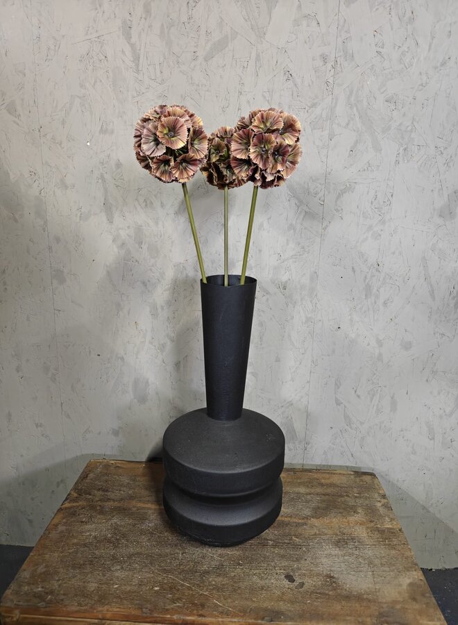 Zijden bloem Scabiosa Dark Brown 70cm - Brynxz