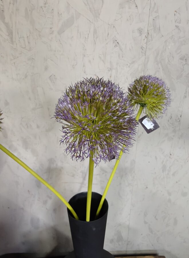 Zijden bloem Allium Spring's Perfect Grande Purple Blue 75cm - Brynxz