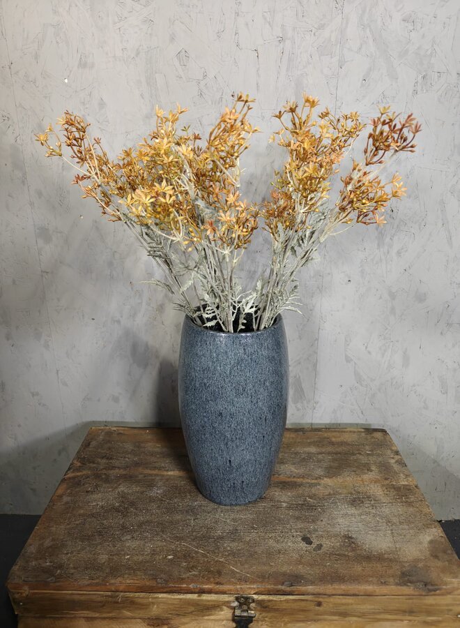 Zijden bloem Scallion Flower Spray Orange 67cm - Brynxz