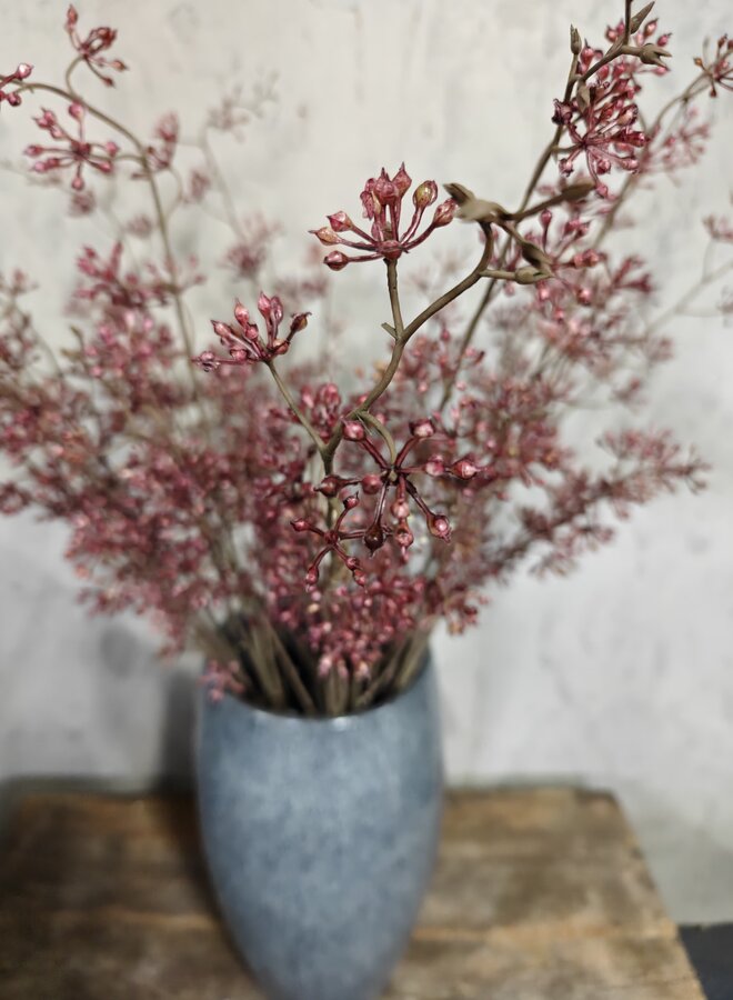 Zijden bloem Berry Spray Light Red 75cm - Brynxz