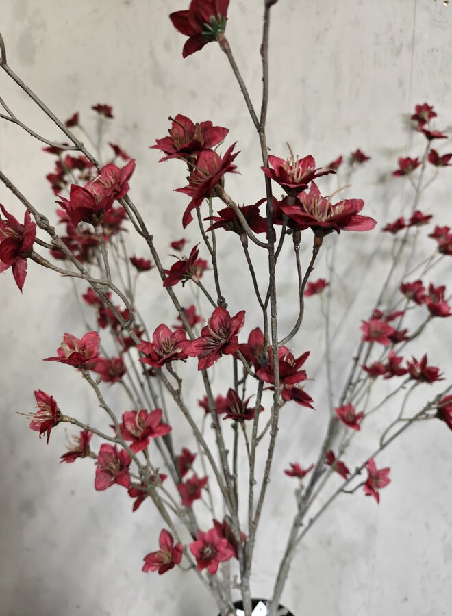 Zijden bloem Cornus Bordeaux 110cm - Brynxz