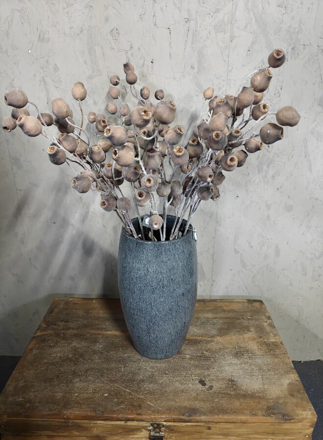 Zijden bloem Mespulus Stem Brown 70cm - Brynxz