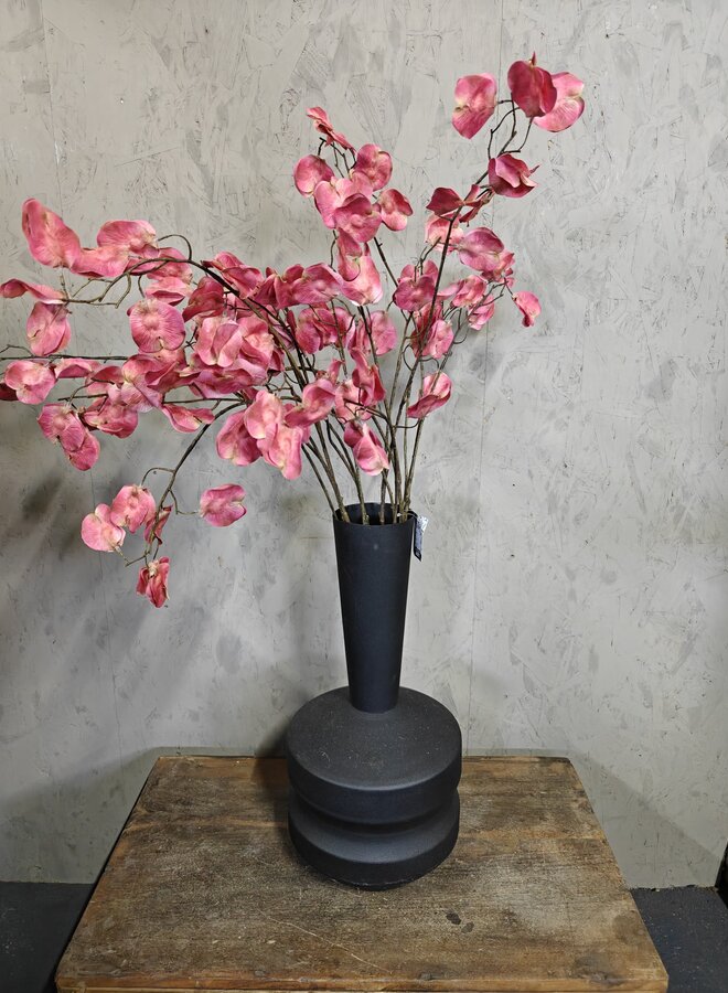 Zijden bloem Silver Leave Twig Pink 90cm