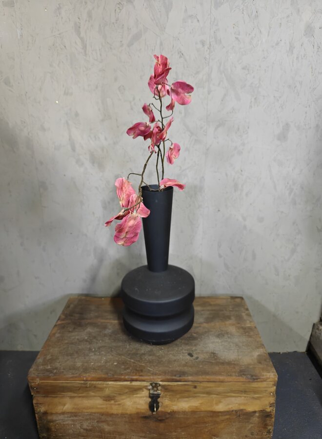Zijden bloem Silver Leave Twig Pink 90cm
