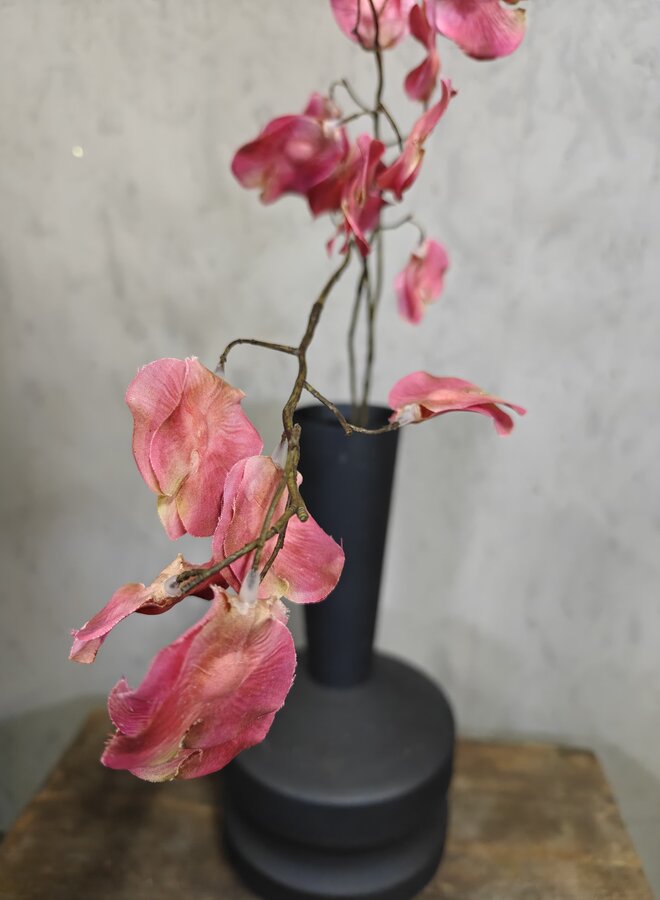 Zijden bloem Silver Leave Twig Pink 90cm