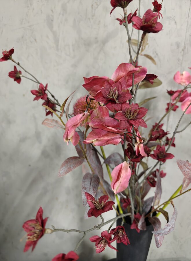 Zijden bloemen Mix Bos – Inclusief Pot 1