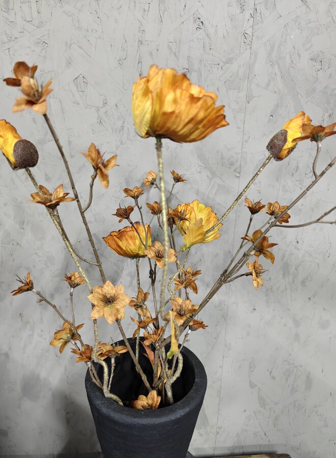 Zijden bloemen Mix Bos – Inclusief Pot 5
