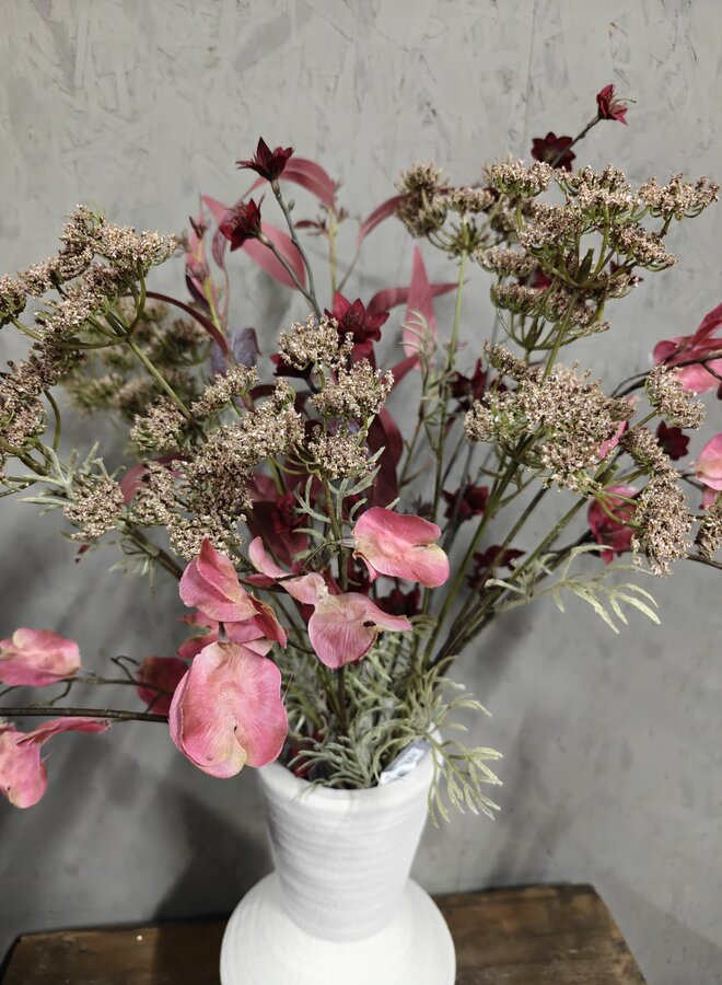 Zijden bloemen Mix Bos – Inclusief Pot 6