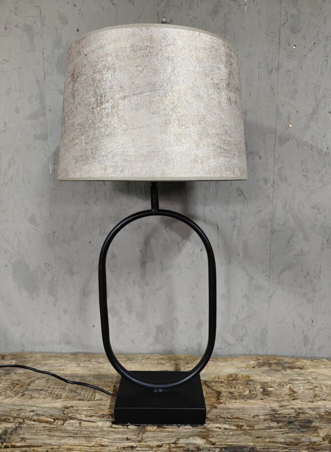 Tafellamp Zwart Ovale Voet Met Kap – Modern Design