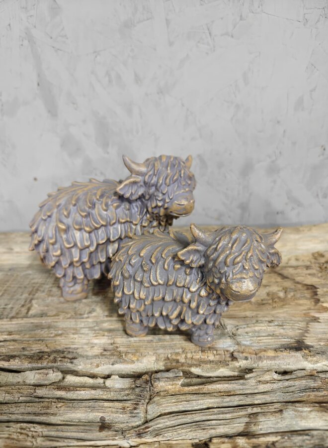 Beeldje Hooglander Brons Groot – Decoratie