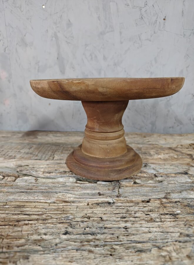 Houten Plateau Klein – Rond Decoratieplateau