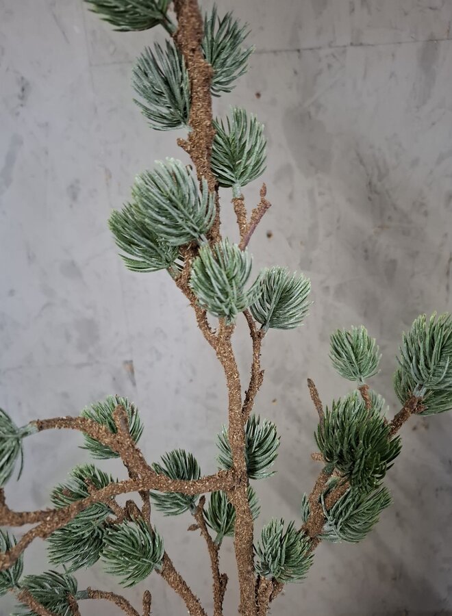 Zijden bloem Larix Stem Grey 80 cm