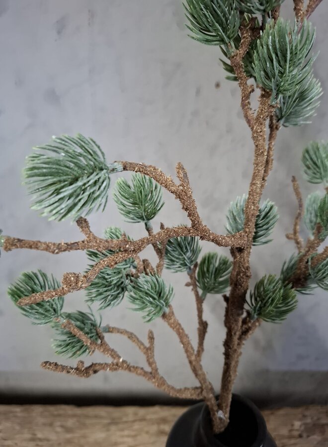 Zijden bloem Larix Stem Grey 80 cm