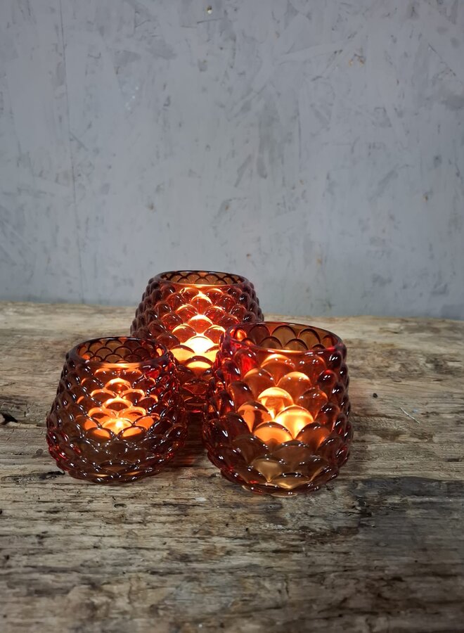 Waxinelichthouder Cognac S