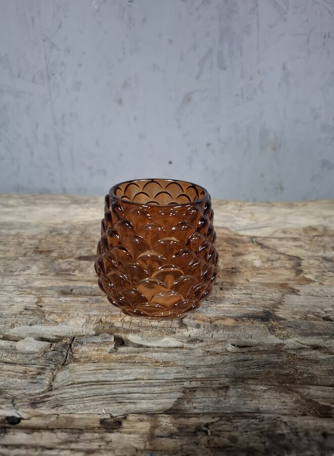 Waxinelichthouder Cognac M