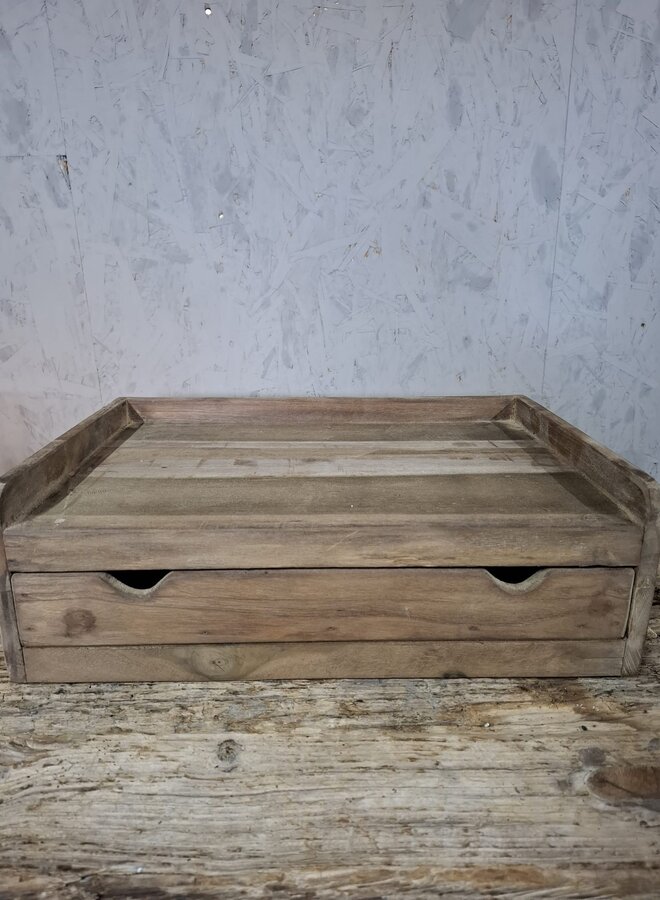 Houten Plateau met Lade