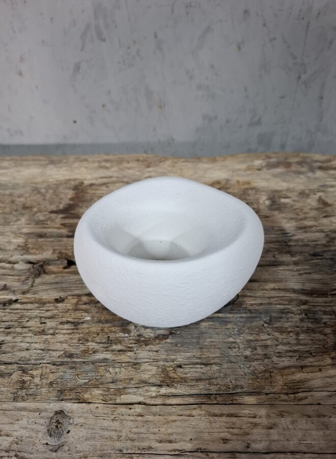 Witte Theelichthouder Rond