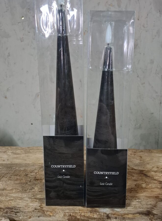 Zwarte LED Dinerkaars – 25 cm