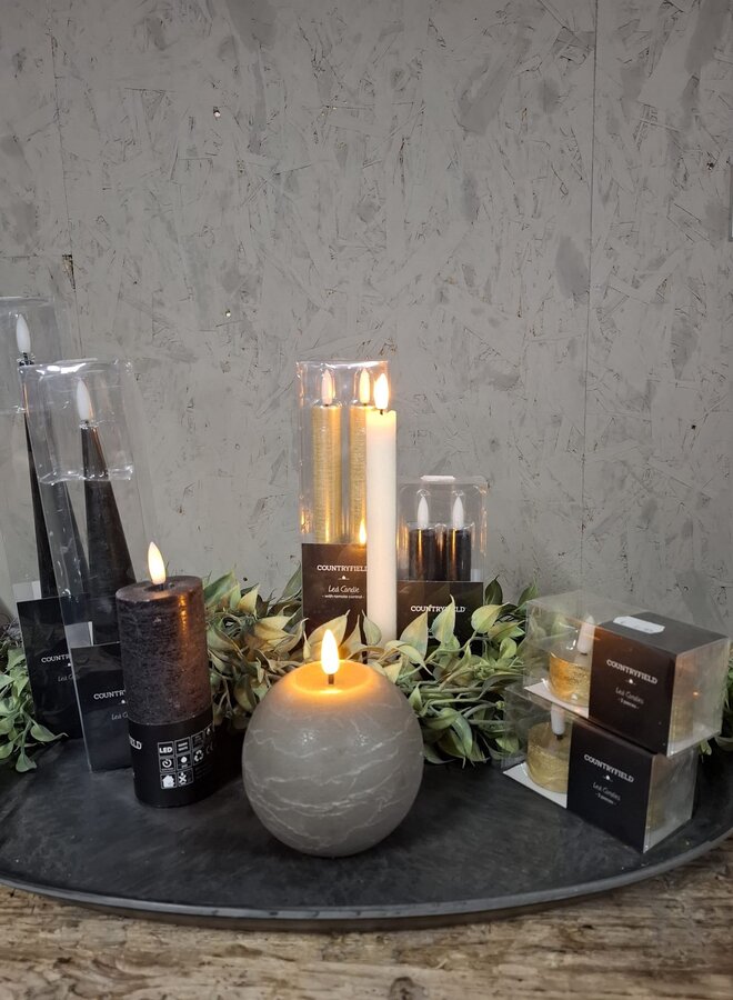 Crèmekleurige LED Kaarsen – Set van 2