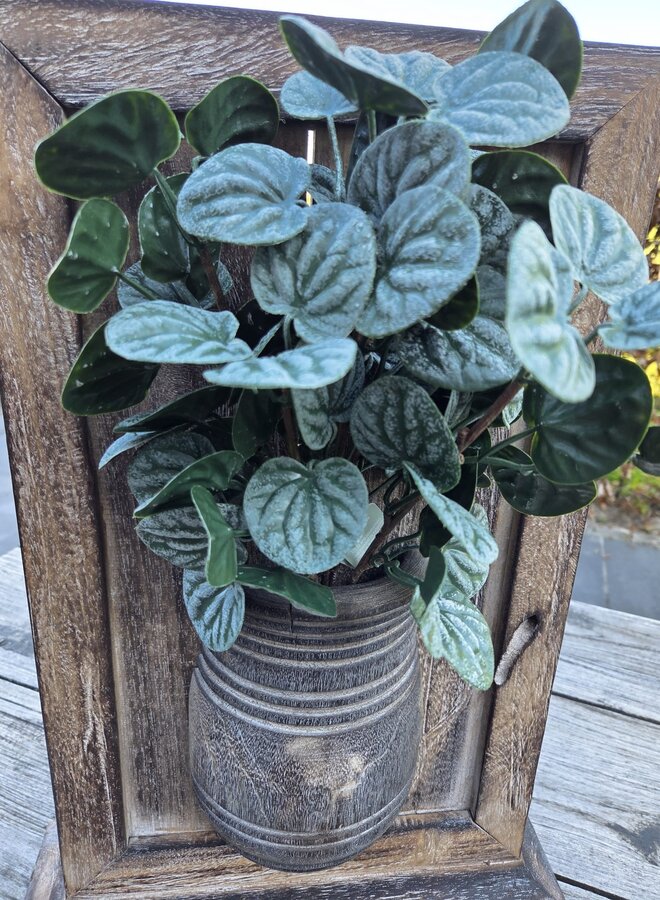 Houten Wanddecoratie met Vaas – Landelijk – Staand – Naturel