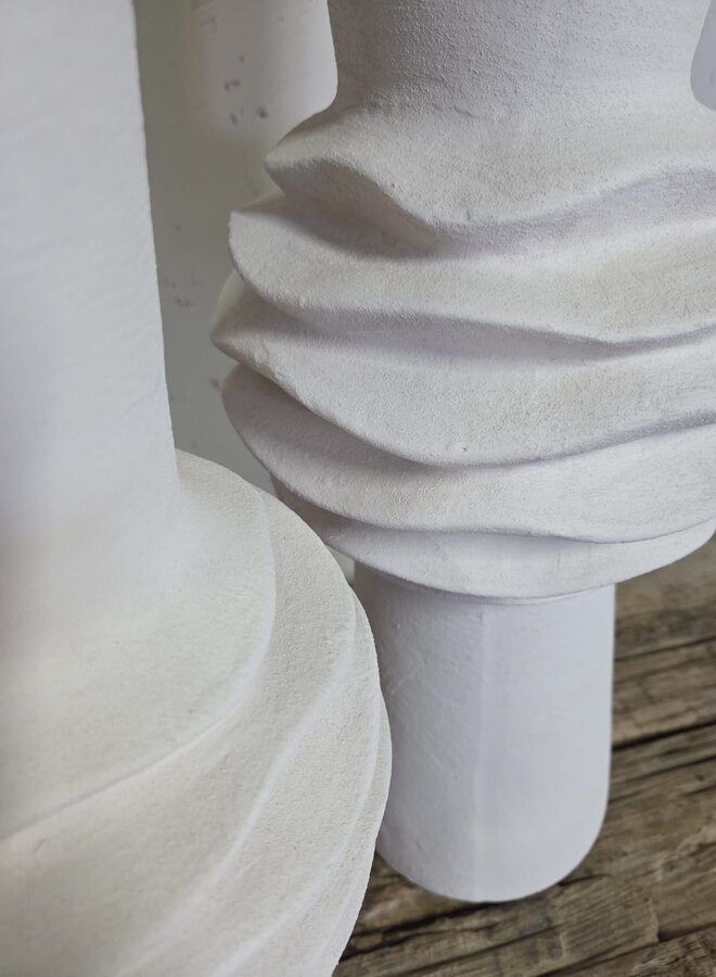 Vaas Wave – Klein – Wit – Ø 18,5 cm × 47,5 cm