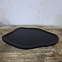 Organisch Dienblad Zwart – Hout – Ø 42 × 30 cm