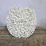 Decoratieve Bloem Vaas Wit – Reliëf – 30 × 16 × 28 cm