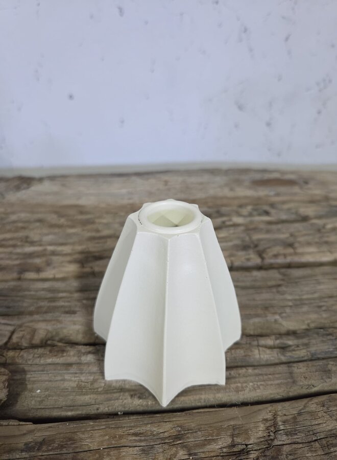 Kandelaar Wit – Laag – Modern – 8,5 cm