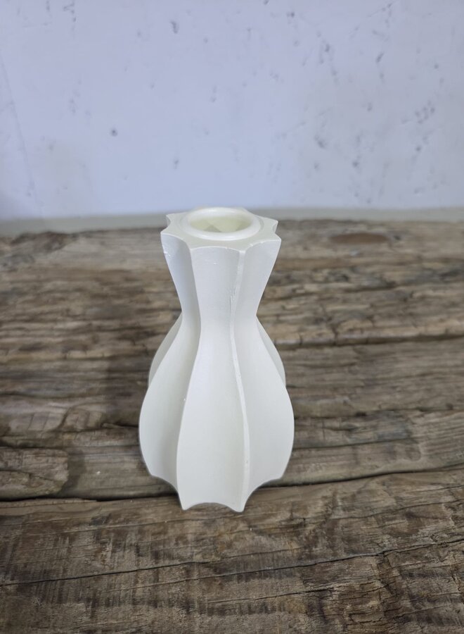 Kandelaar Wit – Hoog – Modern – 13 cm