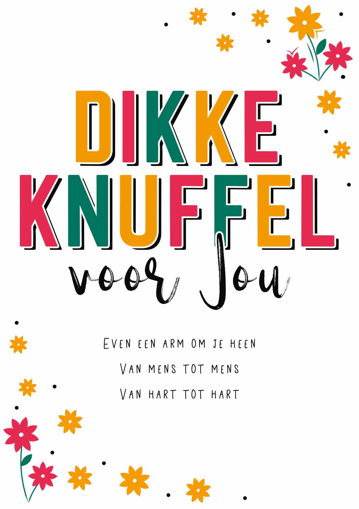 Dikke knuffel voor jou Wenskaart - Snelwenskaart.nl