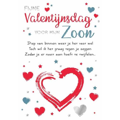 koffie Sociaal Pretentieloos Fijne Valentijnsdag voor mijn zoon - Snelwenskaart.nl