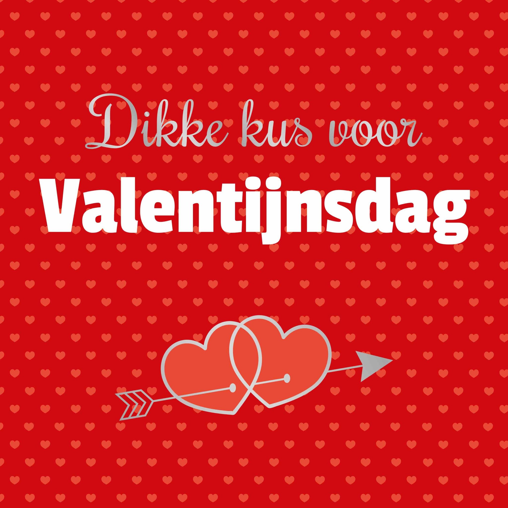XL kaart - kus voor Valentijnsdag - Snelwenskaart.nl