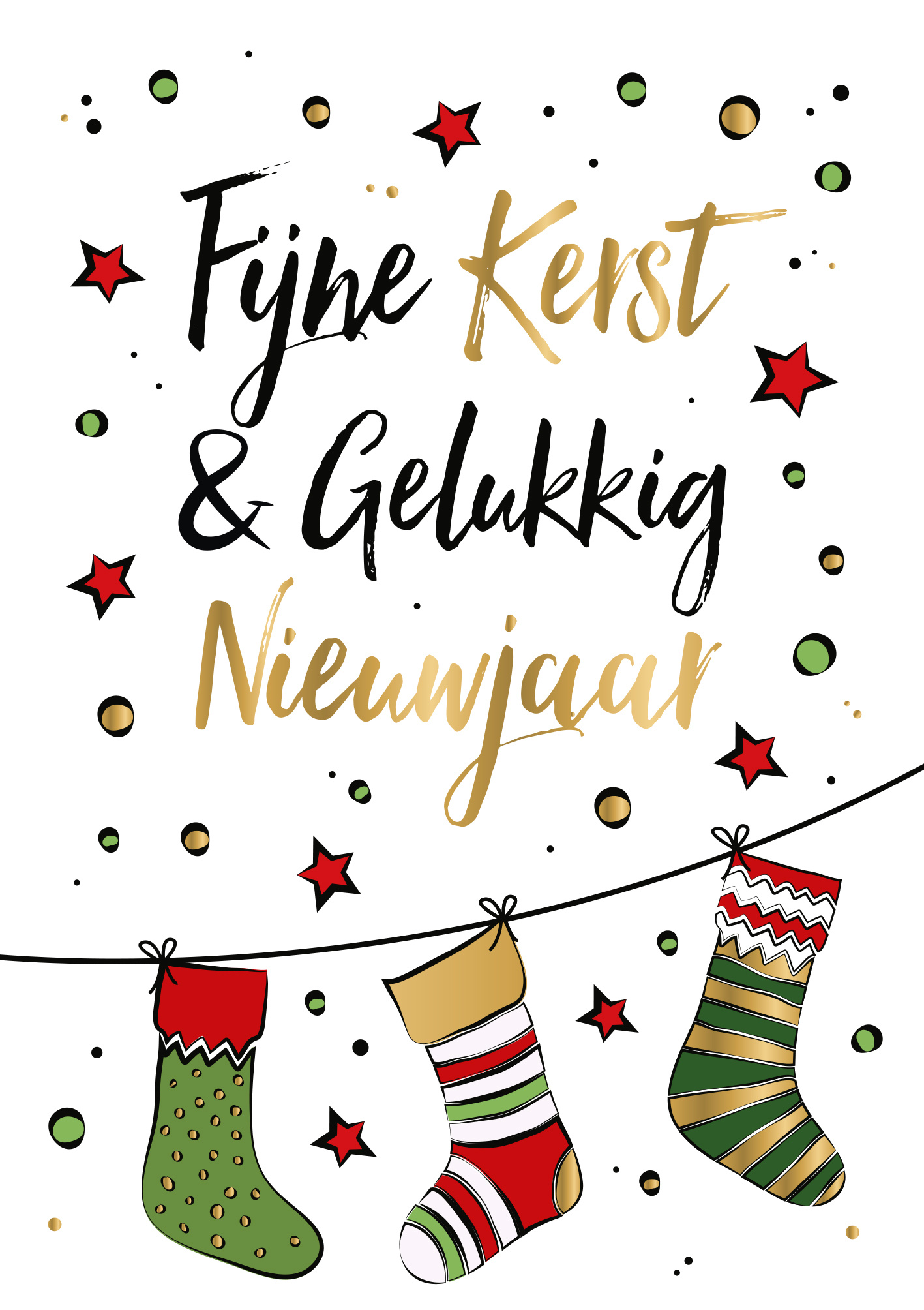 Knipoog de eerste Bewolkt Fijne kerst & gelukkig nieuwjaar - Snelwenskaart.nl