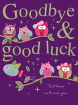 XL kaart - Goodbye & good luck