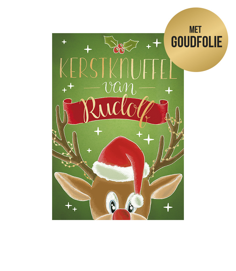 Bejaarden Dynamiek beklimmen Kerstknuffel van Rudolf - Snelwenskaart.nl