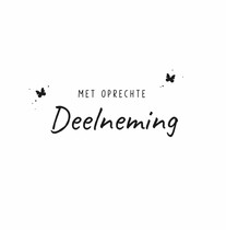 Met oprechte deelneming