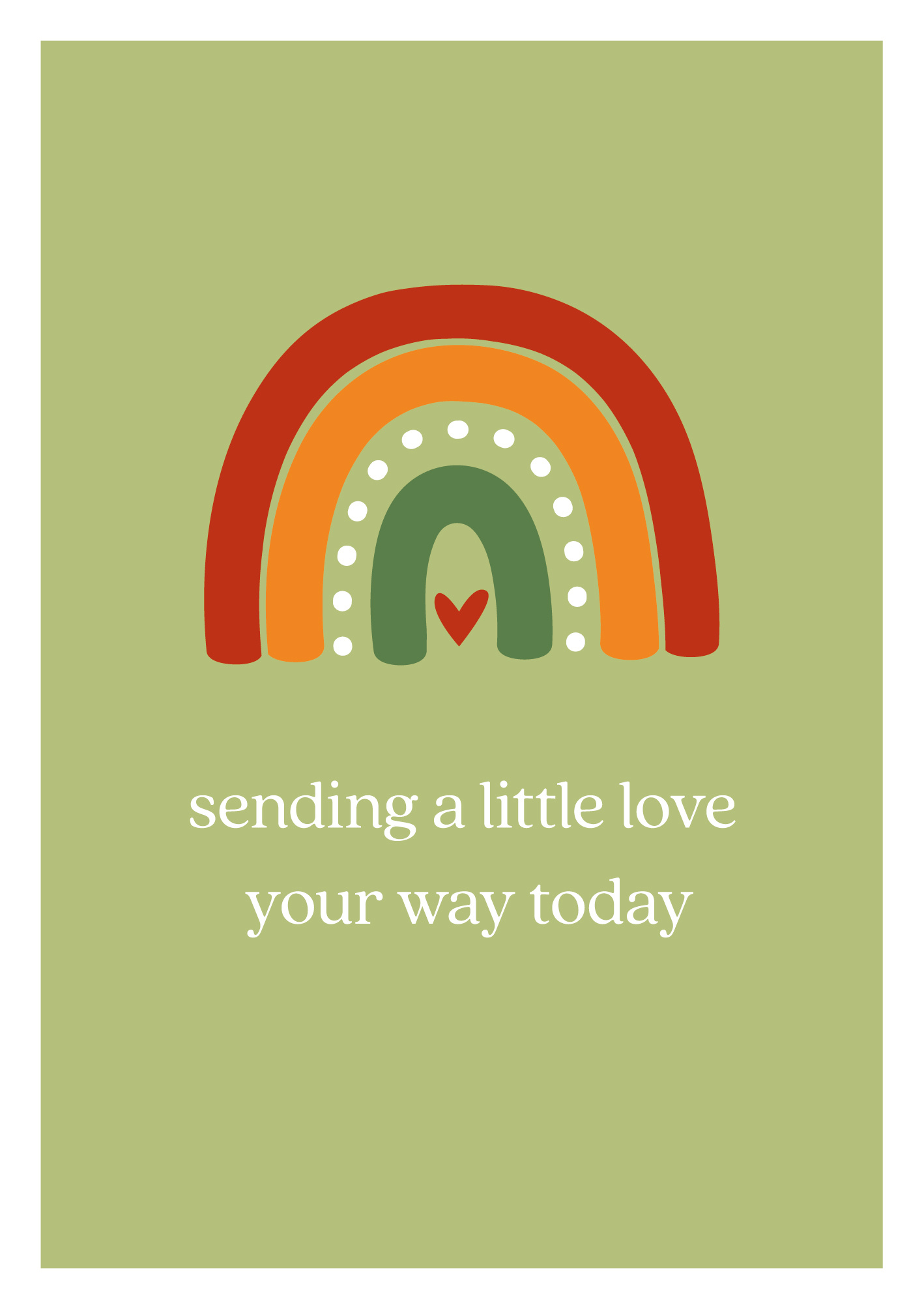 Sending a little love your way today Wenskaart - Snelwenskaart.nl