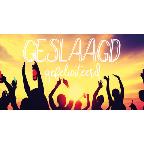 Geslaagd gefeliciteerd