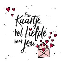 Een kaartje vol liefde voor jou