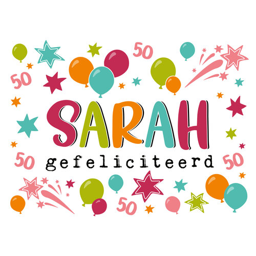Sarah Gefeliciteerd