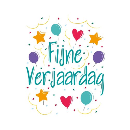 Fijne verjaardag