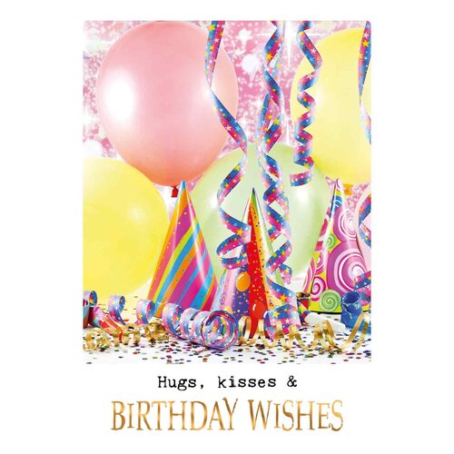 Hugs, kisses & birthday wishes