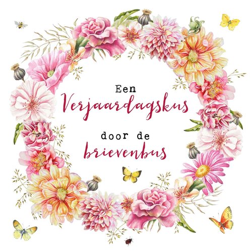 Een verjaardagskus door de brievenbus