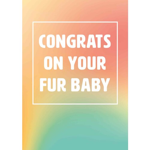 Congrats on your fur baby