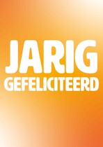 Jarig gefeliciteerd