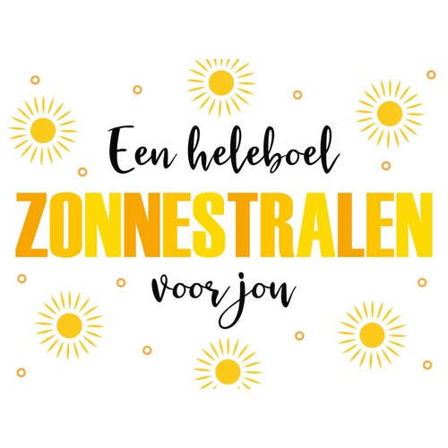 Een heleboel zonnestralen