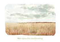 Met oprechte deelneming