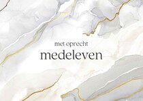 Met oprecht medeleven