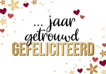 Ã¢â‚¬Â¦ jaar getrouwd