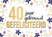 40 jaar getrouwd